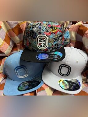 Set of 3 OVERTIME hats - new